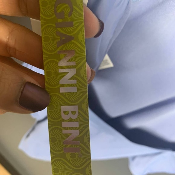 GIANNI BINI Blue Pearl Retro Plunge One-Piece Swim - Picture 5 of 8